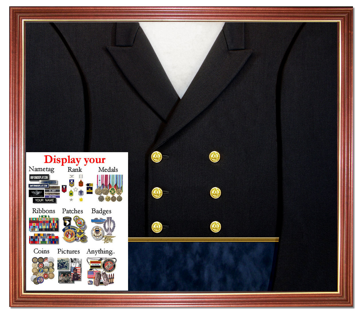 uniform display case