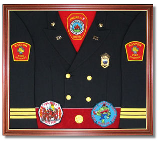 Fire Department Awards Display Case Shadow Box