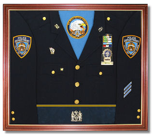 Police Awards Display Case Shadow Box