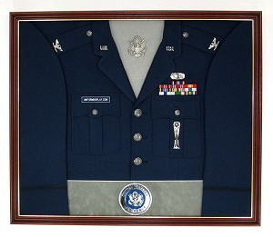 Air Force Officer Display Case Shadow Box