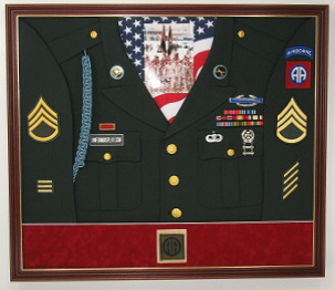 Army Airborne Display Case Shadow Box