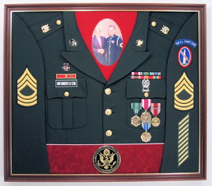 Army Band Display Case Shadow Box Uniform