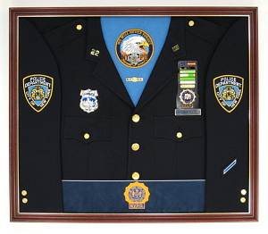 N.Y.P.D. Detective Display Case Shadow Box Uniform
